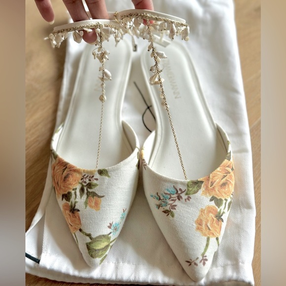 NWOT! Zimmermann printed flats with shell straps. Size 36. NEVER WORN! - Picture 2 of 5